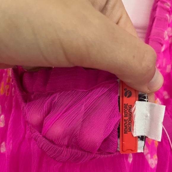 Juliet Dunn London NWT Unlined Silk Dress with Pockets One Size - Picture 12 of 12